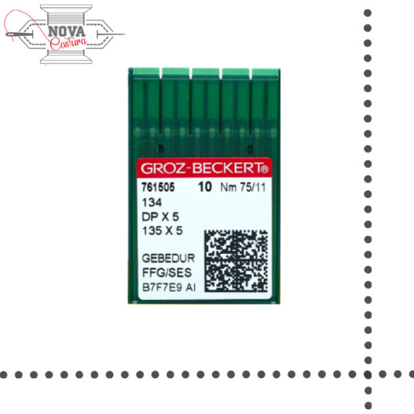 Aguja Groz Beckert DPX5 135X5 cabo grueso